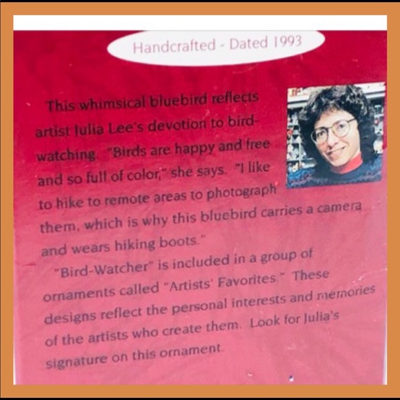 Hallmark Keepsake Artists Favourites: Bird Watcher - Picture 6 of 6